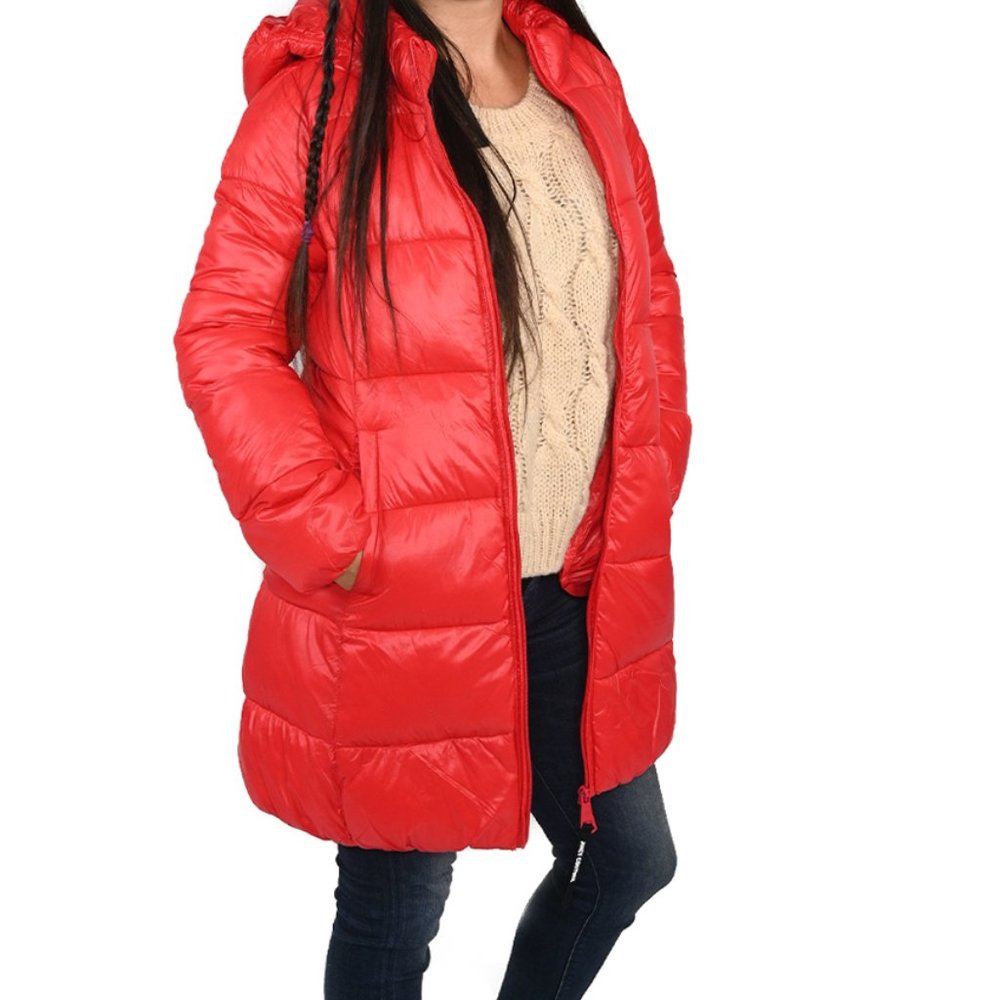 Juicy Couture Red Water Repellant Puffer Jacket sz
